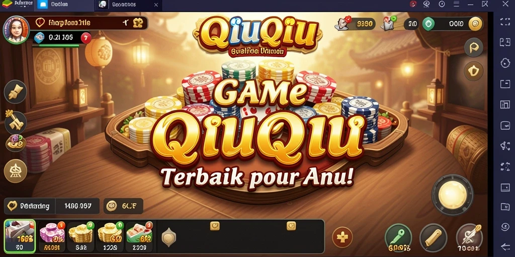 Tampilan gameplay QiuQiu yang menarik dan interaktif.