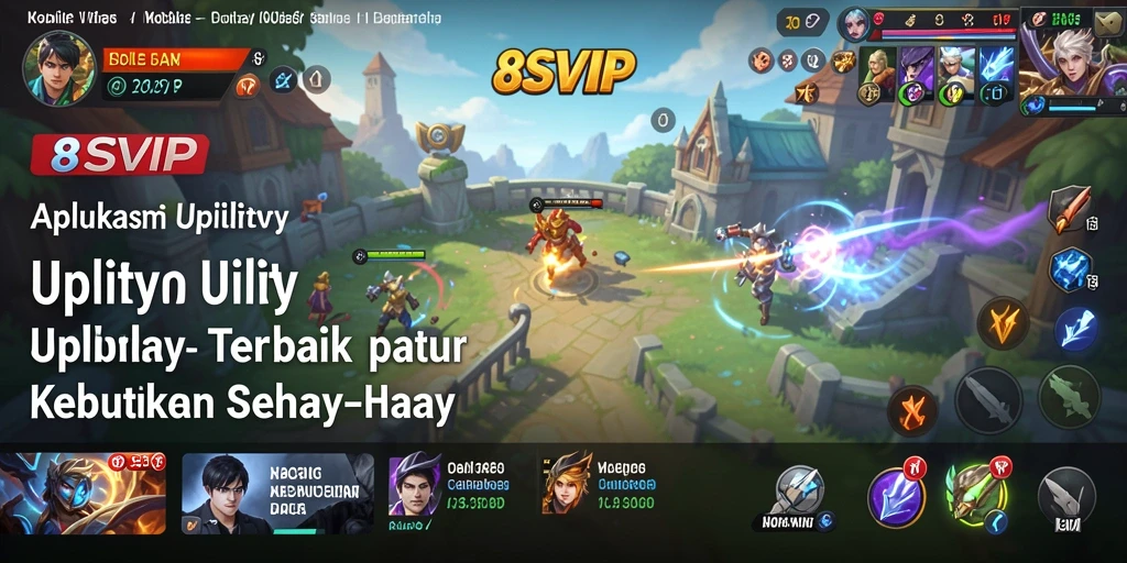 Tampilan antarmuka 8SVIP yang sederhana dan fungsional.