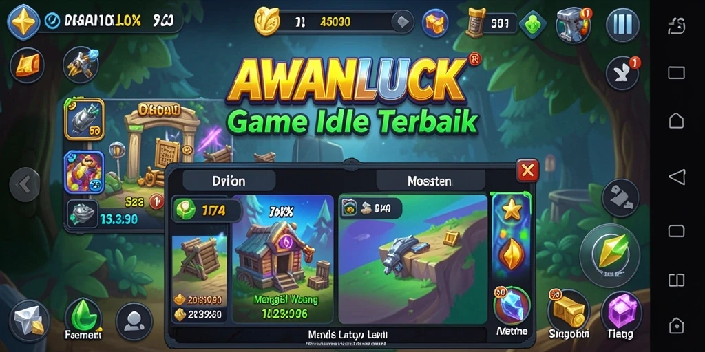 Tampilan gameplay AWANLUCK yang menarik dan interaktif.