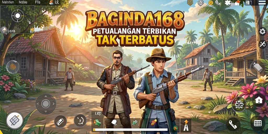 Screenshot menunjukkan petualangan seru dalam dunia terbuka BAGINDA168.