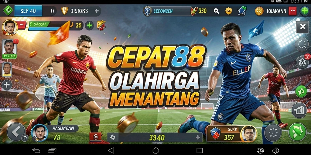 Skrinsut utama CEPAT88 menampilkan aksi seru dalam pertandingan olahraga.