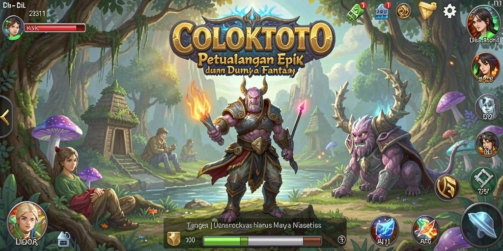 Tangkapan layar COLOKTOTO yang menunjukkan aksi seru dalam pertempuran RPG.