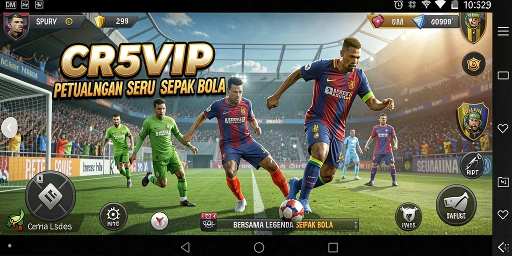 Tangkapan layar gameplay CR7VIP yang menampilkan aksi seru dalam petualangan.