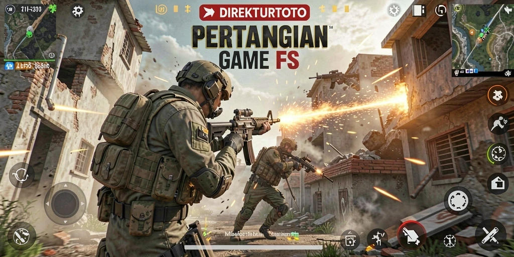 Gameplay seru DIREKTURTOTO dalam pertempuran FPS.