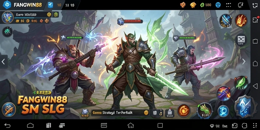 Screenshot menampilkan gameplay menegangkan dari FANGWIN88.