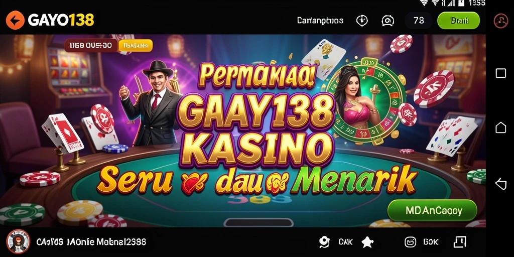 Screenshot GAYO138 menampilkan gameplay menarik dan interaktif kasino.