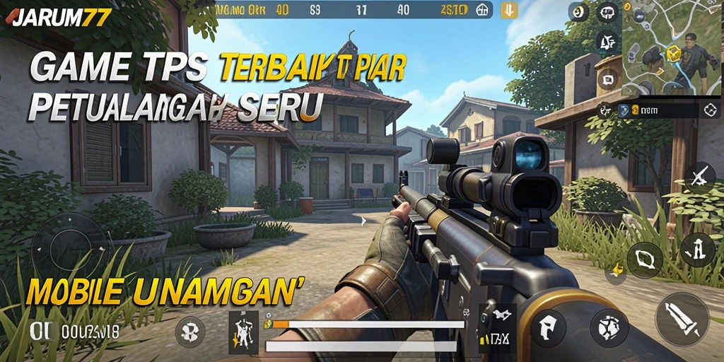 Tampilan gameplay TPS dari JARUM77 yang mendebarkan.