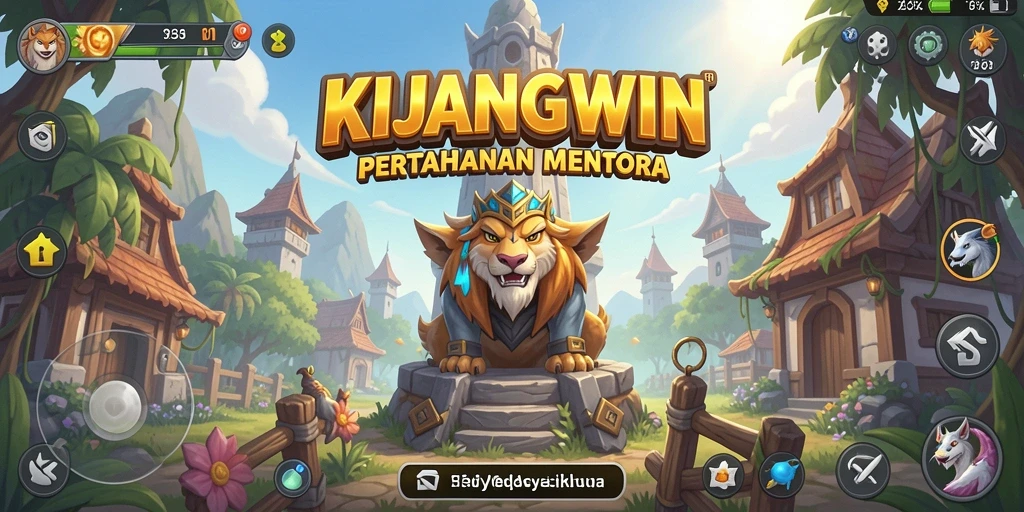 Tampilan gameplay KIJANGWIN yang menegangkan dalam Tower Defense.