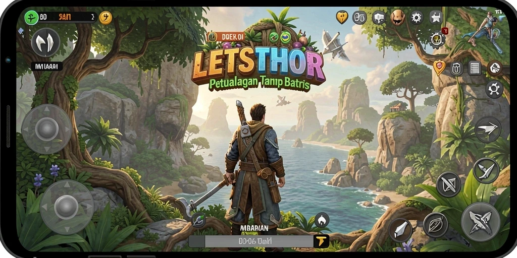 Tampilan gameplay LETSTHOR yang memukau dengan grafik yang menakjubkan.