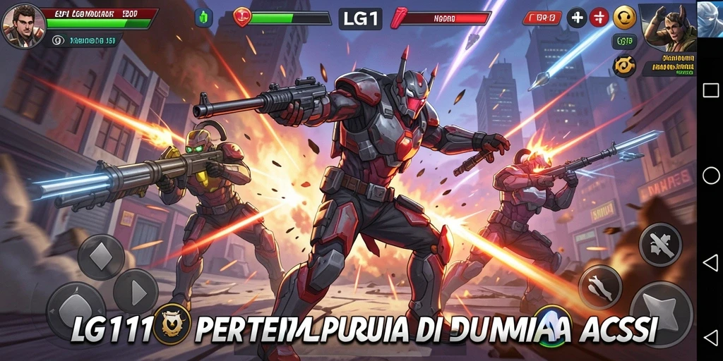 Tampilan seru dari gameplay aktif LG111.