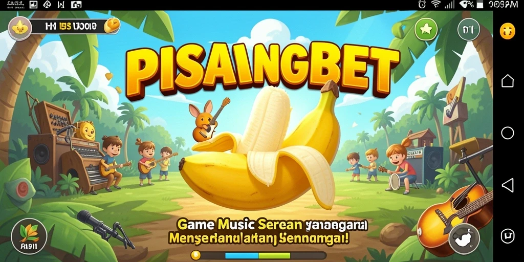 Screenshot gameplay PISANGBET menampilkan keseruan bermain musik.