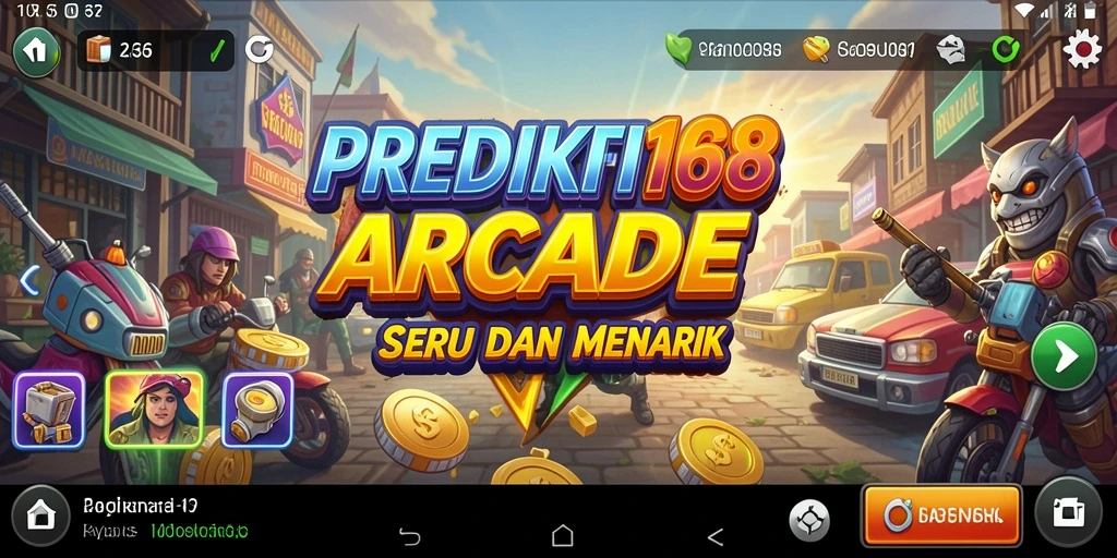 Screenshot gameplay PREDIKSI168 menampilkan aksi seru dalam permainan Arcade.