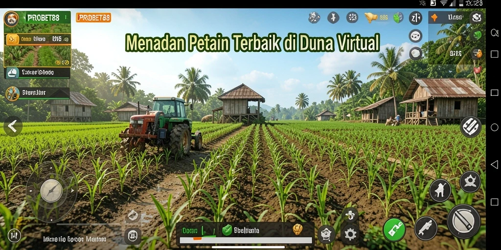 Tampilan gameplay yang menarik dalam dunia pertanian virtual.