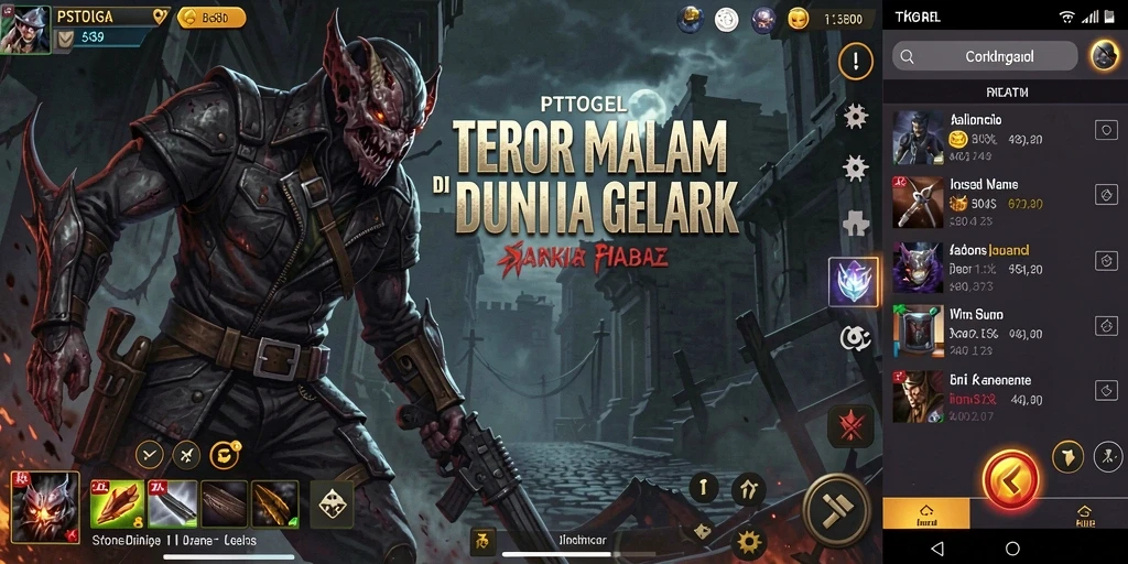 Tangkapan layar menampilkan atmosfer horror yang mencekam dari PTTOGEL.