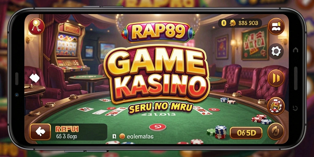 Tampilan gameplay menarik dari RAP89 yang menghadirkan suasana Kasino.