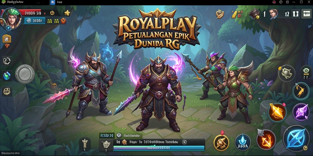 Tampilan gameplay menarik dalam dunia fantasi ROYALPLAY.