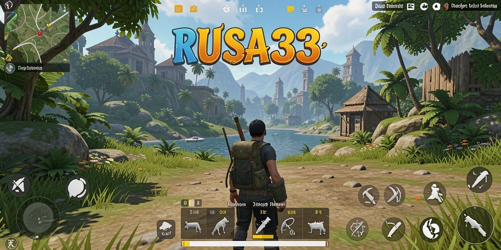 Gameplay RUSA33 yang menampilkan petualangan seru di dunia terbuka.