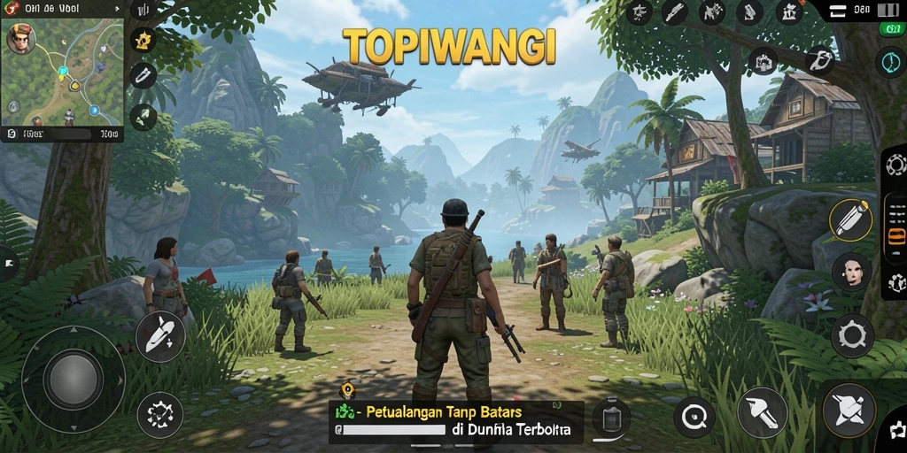 Screenshot gameplay menarik dari dunia Open World TOPIWANGI.