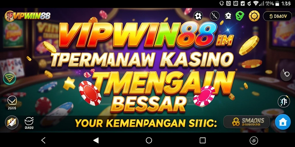 Tampilan menarik dari gameplay Kasino di VIPWIN88.