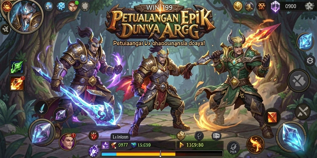 Tangkapan layar <strong>WIN199</strong> menampilkan pertempuran mendebarkan dalam dunia ARPG.